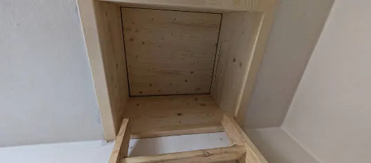 Zateplený a zatěsněný výlez na půdu